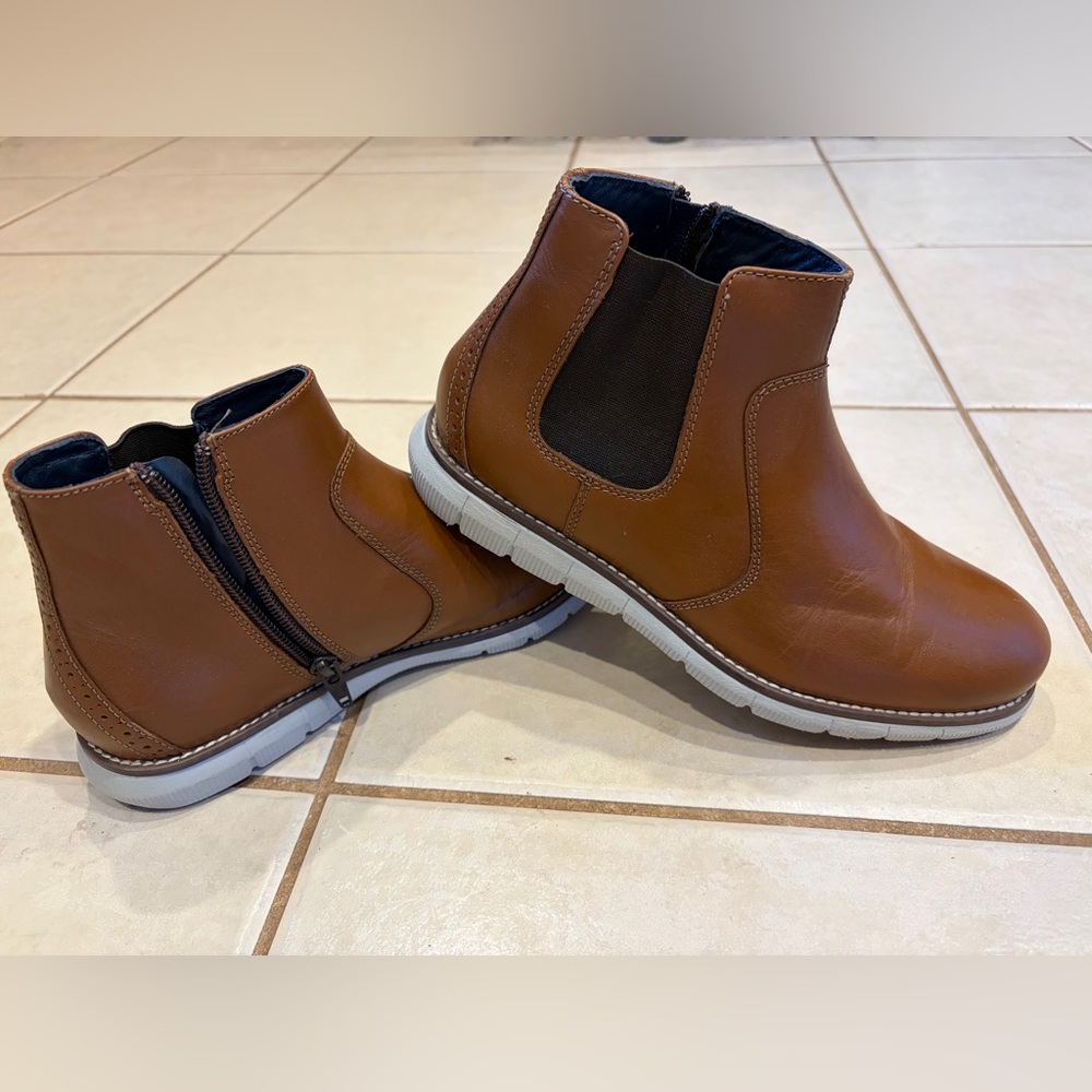 Boys Chelsea Brown/Navy Boots